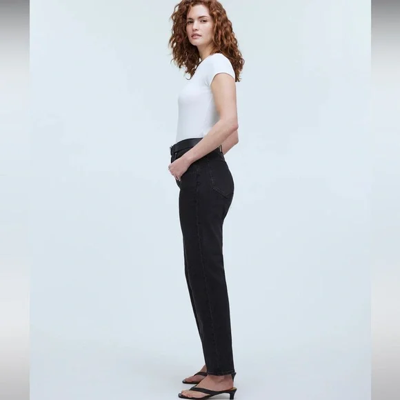 Madewell Black Straight-Leg Jeans - Picture 3 of 12